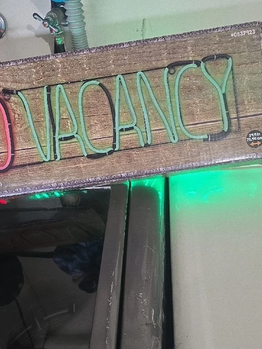No Vacancy Neon Sign - Red and Green LED Holiday Decor